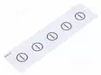 TIEDOTUSETIKETTI - Ø18MM - Taulukytkimien lisävarusteet - BSRR1101 - 1