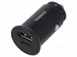 USB VIRTALÄHDE - USB A RASIA,USB C RASIA - 30W - MUSTA - 5A - Autopistokelaturit ja virtalähteet - CCALL-YS01 - 1