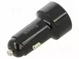 USB VIRTALÄHDE - USB A RASIA X2 - VIRTALÄHT.JÄNN: 12÷24VDC - 45W - Autopistokelaturit ja virtalähteet - CCMLC20A-01 - 2
