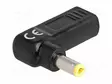 ADAPTERI - USB C RASIA,DC 5,5/2,5 LIITIN - MUSTA - KULMA- 3A - DC virtakaapelit - DELOCK-60011 - 1