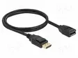 KAAPELI - DISPLAYPORT-PISTORASIA,DISPLAYPORT-PISTOKE - PIT: 1M - HDMI, DVI, DisplayPort johdot - DELOCK-80001 - 1