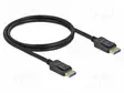 KAAPELI - DISPLAYPORT-PISTOKE,MOLEMMIN PUOLIN - DISPLAYPORT 2.0 - HDMI, DVI, DisplayPort johdot - DELOCK-80261 - 1