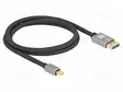 KAAPELI - DISPLAYPORT-PISTOKE,MINI DISPLAYPORT-PISTOKE - PIT: 1M - HDMI, DVI, DisplayPort johdot - DELOCK-81091 - 1