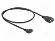 KAAPELI - OTG,USB 2.0 - 0,5M - MUSTA - LIITTIMEN VÄRI: MUSTA - USB kaapelit ja adapterit - DELOCK-83271 - 1