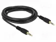 KAAPELI - 3,5MM PLUGI,MOLEMMIN PUOLIN - 2,5M - MUSTA - Muut audio-videokaapelit - DELOCK-84001 - 1