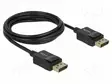 KAAPELI - DISPLAYPORT-PISTOKE,MOLEMMIN PUOLIN - DISPLAYPORT 1.4 - HDMI, DVI, DisplayPort johdot - DELOCK-85301 - 1