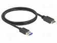 KAAPELI - USB A PISTOKE,USB TYPE-E KEY A PISTOKE - 0,8M - MUSTA - USB kaapelit ja adapterit - DELOCK-85411 - 1