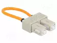 ADAPTERI - OM1 - SC/PC - 62,5/125UM - BEIGE - ORANSSI - ØJOH: 3MM - Patchcordit ja valokuitu-pigtailit - DELOCK-86921 - 1