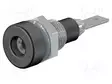 LABORATORY CONNECTOR: 2MM BANANA - SOCKET - 10A - 23MM - MUSTA - 60VDC - Banaanijatkoliittimet - LB-I2R-M6-21 - 1