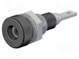 LABORATORY CONNECTOR: 2MM BANANA - SOCKET - 10A - 23MM - MUSTA - 60VDC - Banaanijatkoliittimet - LB-IF2R-M6-21 - 1