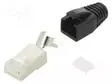 LIITIN: RJ45 - PISTOKE - PIN: 8 - CAT: 6A - SUOJATTU,MURTOSUOJALLA - 8P8C - RJ liittimet - MHRJC6AR2421 - 1