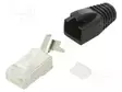 LIITIN: RJ45 - PISTOKE - PIN: 8 - CAT: 6A - SUOJATTU,MURTOSUOJALLA - 8P8C - RJ liittimet - MHRJC6AR2721 - 1