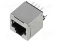 LIITIN: RJ45 - PISTORASIA - PIN: 8 - CAT: 6 - SUOJATTU - 8P8C - THT - SUORA - RJ liittimet - MHRJJC6NFVS1 - 1