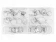 LETKUSIDE - 34KPL - Metalliset nippusiteet ja kiinnityspanna - NEO-11-981 - 1