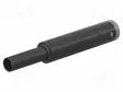 LABORATORY CONNECTOR: 4MM BANANA - SOCKET - 1KV - 19A - MUSTA - 3.9MM - Banaanijatkoliittimet - SBCR10-4A-39-21 - 1