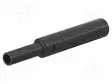 LABORATORY CONNECTOR: 4MM BANANA - SOCKET - 1KV - 32A - L: 65MM - MUSTA - Banaanijatkoliittimet - SBM-4N-46-21 - 1