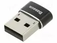 ADAPTERI - HIGH SPEED,USB 2.0 - USB A PISTOKE,USB C RASIA - 2,4A - USB kaapelit ja adapterit - CAAOTG-01 - 1