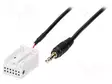 AUX-ADAPTERI - JACK 3,5MM - CITROËN,PEUGEOT - 0,8M - AUX ja bluetooth liitännät - AUX-PEUGEOT.01 - 1