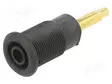 LABORATORIOBANAANILIITIN 4MM - PISTORASIA - 32A - MUSTA - KULLATTU - Banaanijatkoliittimet - BI-SLB4-G-21 - 1