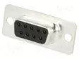 D-SUB LIITIN - PIN: 9 - N LIITINAARAS - SUORA - THT - 5AOHM - D liittimet - DE09-ST-1 - 1