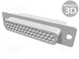 D-SUB LIITIN HD - PIN: 44 - PISTOKE - NAARAS - SUORA - HDP-22 - D liittimet - HDP22-16586831 - 1