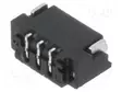 LIITIN: JOHTO-LEVY - SMT - SIGNALBEE - PIN: 3 - VAAKASUORA - PCB - UROS - FFC/FPC liittimet rasteri 0,5mm - DF52-3S-0.8H-21 - 2