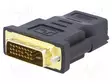 ADAPTERI - DVI-D (24+1) PISTOKE,HDMI-PISTORASIA - HDMI 1.4 - MUSTA - HDMI, DVI, DisplayPort johdot - AK-AD-41 - 1