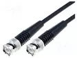 KAAPELI - 1M - BNC-UROS-MOLEMMIN PUOLIN - MUSTA - 50OHM - Antennijohdot - CABLE-BNC-1 - 1