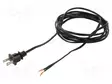 KAAPELI - 2X18AWG - NEMA 1-15 (A) PISTOKE,JOHDOT - PVC - 2,7M - MUSTA - Tietokone- ja laitejohdot - 221002-01 - 1