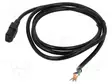 KAAPELI - 3X18AWG - IEC C13 NAARAS-JOHDOT - PVC - 2M - MUSTA - 10A - 125V - Tietokone- ja  laitejohdot - 315005-01 - 1