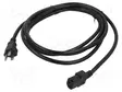KAAPELI - 3X18AWG - NEMA 5-15 (B) PISTOKE,JOHDOT - PVC - 3M - MUSTA - Tietokone- ja laitejohdot - 312010-01 - 1