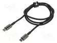 KAAPELI - HIGH SPEED,USB 2.0 - USB C PISTOKE,MOLEMMIN PUOLIN - 1M - USB kaapelit ja adapterit - CATWJ-01 - 1