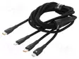 KAAPELI - USB 2.0 - 1,5M - MUSTA - 100W - 3,5A - USB kaapelit ja adapterit - CASS030201 - 1