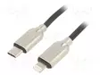 KAAPELI - CABLEXPERT - USB 2.0 - 1M - MUSTA - 480MBPS - 18W - USB kaapelit ja adapterit - CC-USB2PD18-CM8PM1 - 1