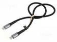 KAAPELI - USB 2.0 - USB C PISTOKE,MOLEMMIN PUOLIN - 0,5M - MUSTA - USB kaapelit ja adapterit - CU0421 - 1