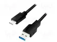 KAAPELI - USB 3.2 - USB A PISTOKE,USB C PISTOKE - 3M - MUSTA - 5GBPS - USB kaapelit ja adapterit - CU0171 - 1