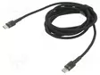 KAAPELI - USB C PISTOKE,MOLEMMIN PUOLIN - 2M - MUSTA - TEKSTIILI - 60W - USB kaapelit ja adapterit - CATKLF-HG1 - 1