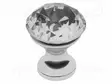 KNOB - Ø: 20MM - H: 26MM - GLASS,ZAMAK - GLAMOUR - PLATING: GALVANIZED - Sormiruuvit ja nupit - GTV-GZ-CRPB20-01 - 1