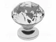 KNOB - Ø: 25MM - H: 28MM - GLASS,ZAMAK - GLAMOUR - PLATING: GALVANIZED - Sormiruuvit ja nupit - GTV-GZ-CRPB25-01 - 1