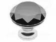 KNOB - Ø: 40MM - H: 38MM - GLASS,ZAMAK - GLAMOUR - PLATING: GALVANIZED - Sormiruuvit ja nupit - GTV-GZ-CRPB40-A1 - 1