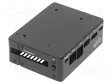 LAITEKOTELO - TERÄS - MUSTA - X: 81MM - Y: 106MM - Z: 39MM - Arduino Raspberry kotelot - OKDO-2130261 - 2