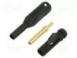 LABORATORY CONNECTOR: 1,5MM BANANA - SOCKET - MUSTA - INSULATED - Banaanijatkoliittimet - MS1525-B-21 - 1