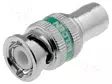 LIITIN: BNC - PISTOKE - UROS - SUORA - 75OHM - PURISTUS TRUE 360 - RG6 - BNC liittimet - 1694ABHD1 - 1