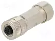 LIITIN: M12 - PISTOKE - PIN: 5 - NAARAS - SUORA - RUUVI TERMINAALI - M12 liittimet - 0976PFC101 - 1