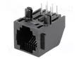 LIITIN: RJ12 - PISTORASIA - PIN: 6 - CAT: 3 - 6P6C - PCB - THT - 12,7MM - RJ liittimet - 5555163-1 - 1