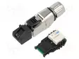 LIITIN: RJ45 - PISTOKE - PIN: 4 - CAT: 5 - SUOJATTU - 8P4C - 5,5÷10MM - IDC - RJ liittimet - 21700651 - 1