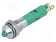 MERKKIVALO: LED - KUPERA - VIHREÄ - 12VDC - Ø6MM - IP40 - LIITTIMET - 8MCD - Merkkivalot ja pienoislamput - 19020251 - 1