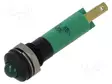 MERKKIVALO: LED - KUPERA - VIHREÄ - 12VDC - Ø8MM - IP67 - LIITTIMET - 32MCD - Merkkivalot ja pienoislamput - 19041251 - 1