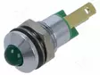 MERKKIVALO: LED - KUPERA - VIHREÄ - 2,2VDC - Ø8MM - METALLI - Merkkivalot ja pienoislamput - 19040051 - 1