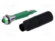 MERKKIVALO: LED - KUPERA - VIHREÄ - 230VAC - Ø8MM - IP67 - LIITTIMET - 5MCD - Merkkivalot ja pienoislamput - 19510431 - 1